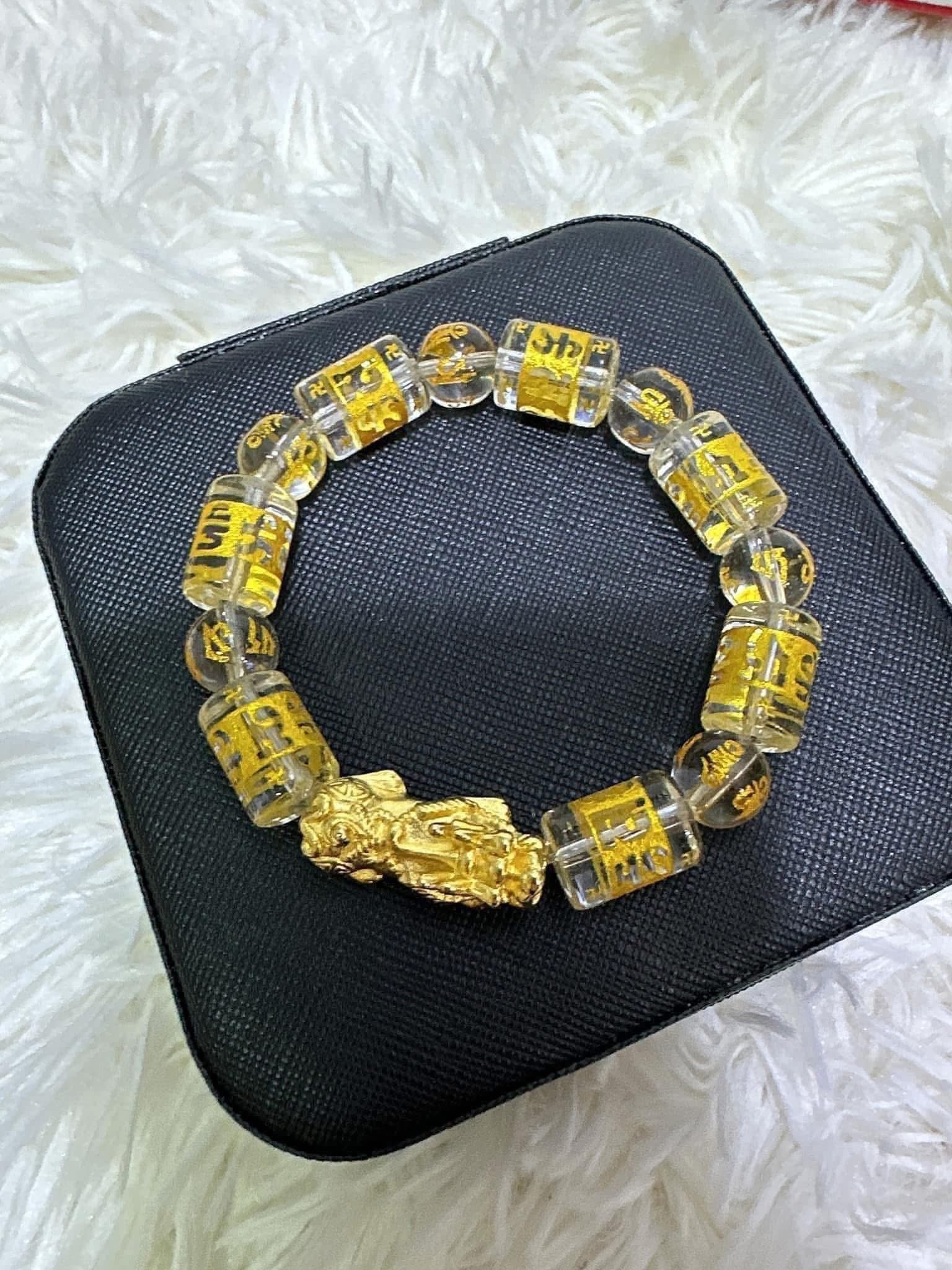Piyao Thailand gold W/ Mantra Bracelet Authentic Stones