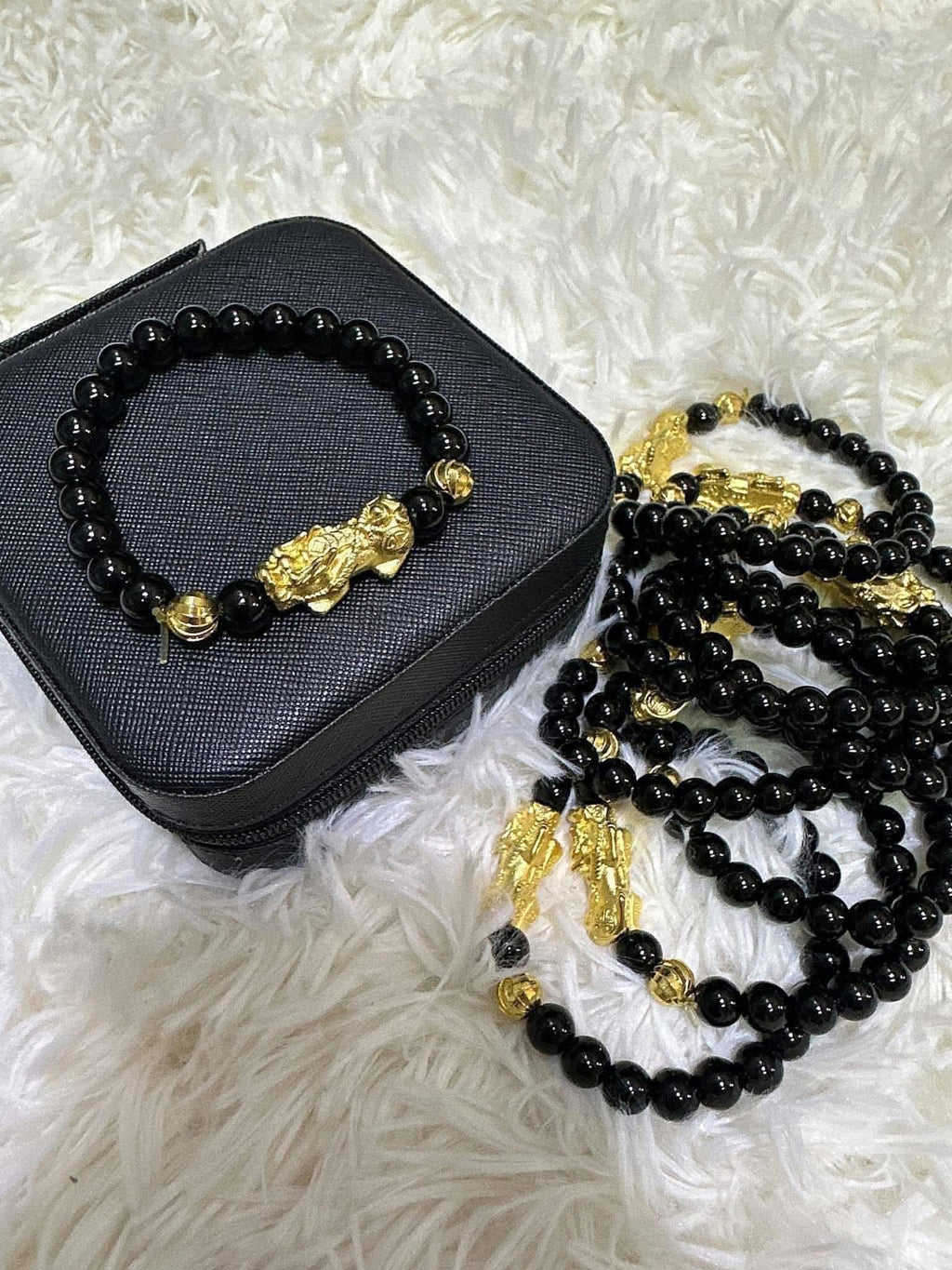 Lucky charm PIYAO MONEY CATCHER Black Onyx Unisex