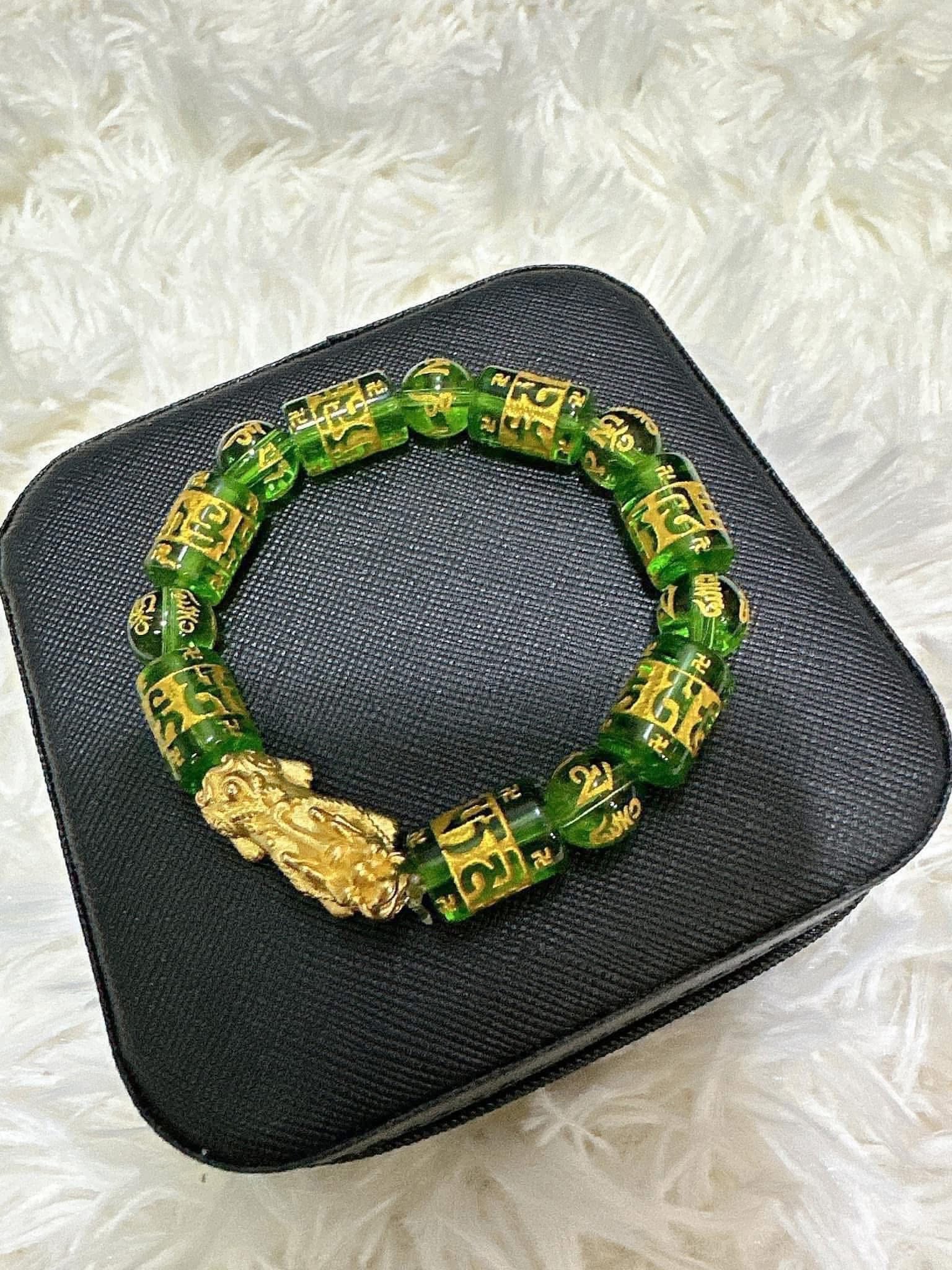 Piyao Thailand gold W/ Mantra Bracelet Authentic Stones