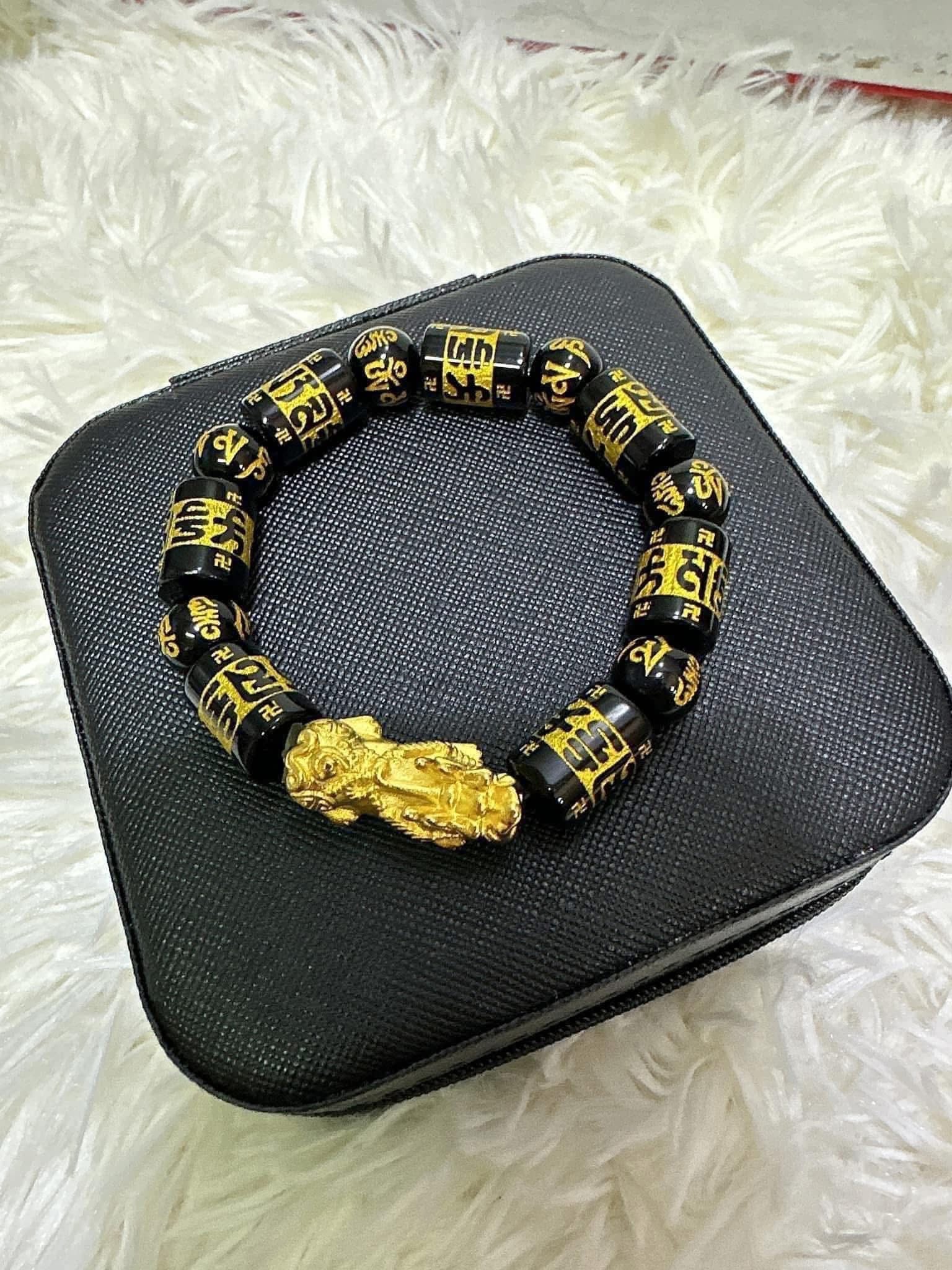 Piyao Thailand gold W/ Mantra Bracelet Authentic Stones