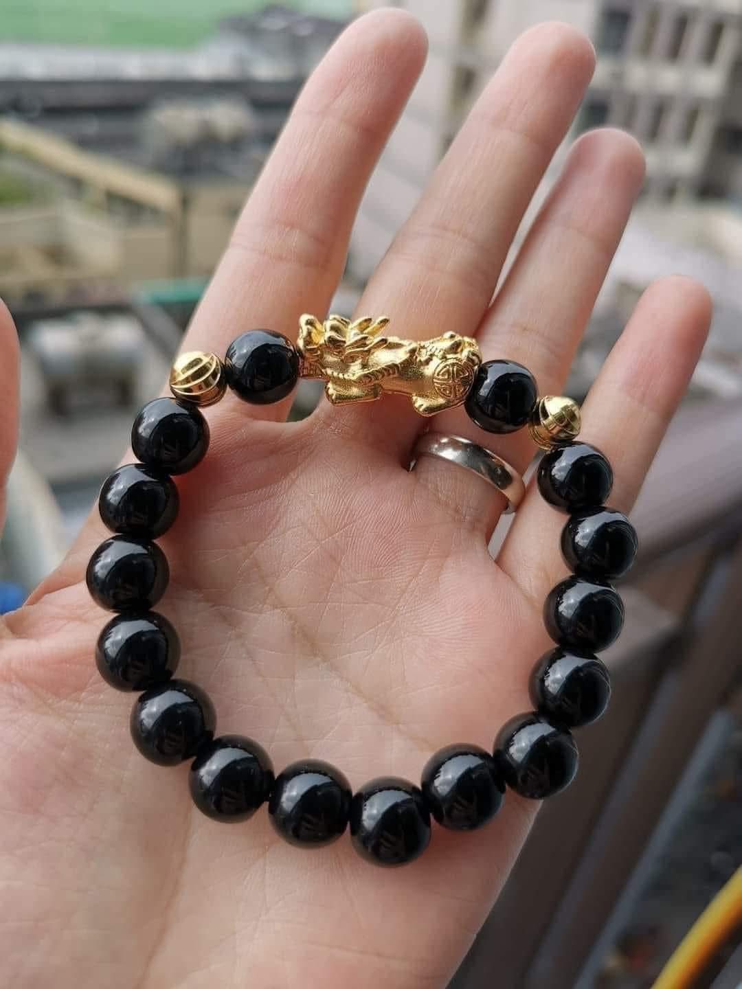 Lucky charm PIYAO MONEY CATCHER Black Onyx Unisex