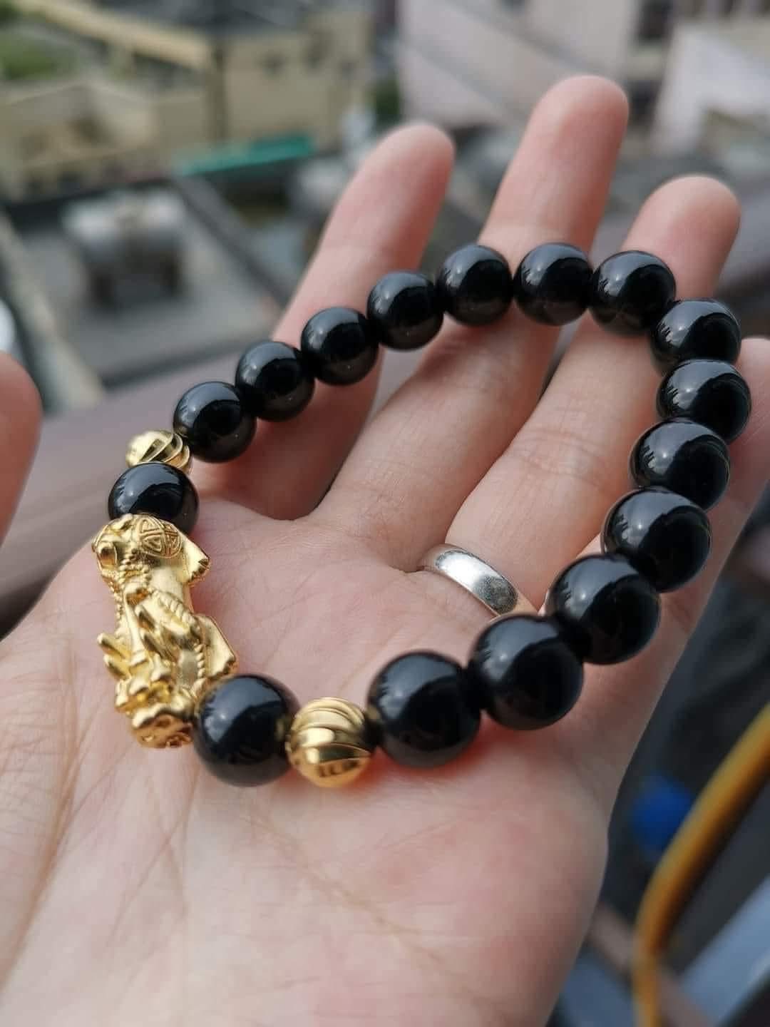 Lucky charm PIYAO MONEY CATCHER Black Onyx Unisex